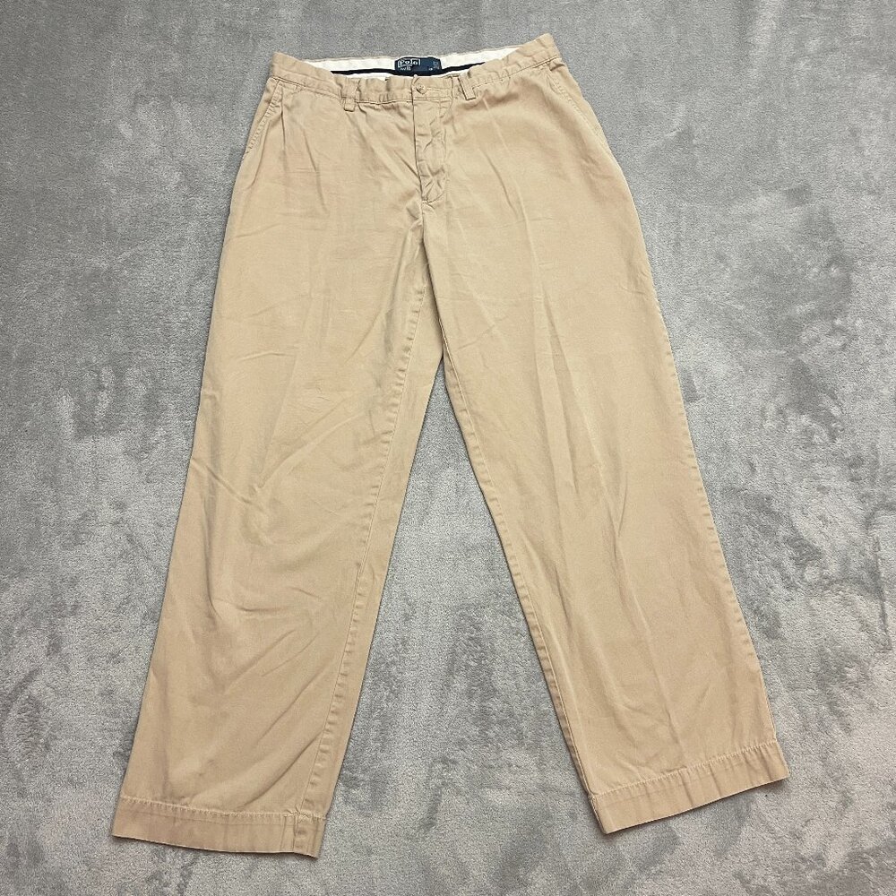 Polo Ralph Lauren Prospect Pant Classic Polo Chino Khaki Cotton Men Size 33/30